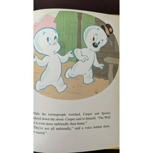 HC Book Casper The Friendly Ghost in Ghostland 1976 Wonder Books #850 Cartoon - Picture 8 of 8